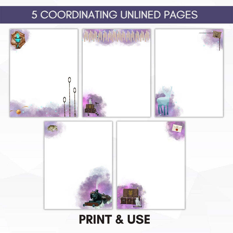 unlined magical journal paper