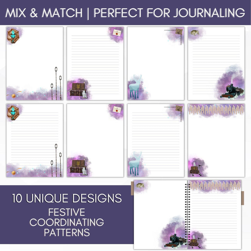 wizarding world stationery paper set printable