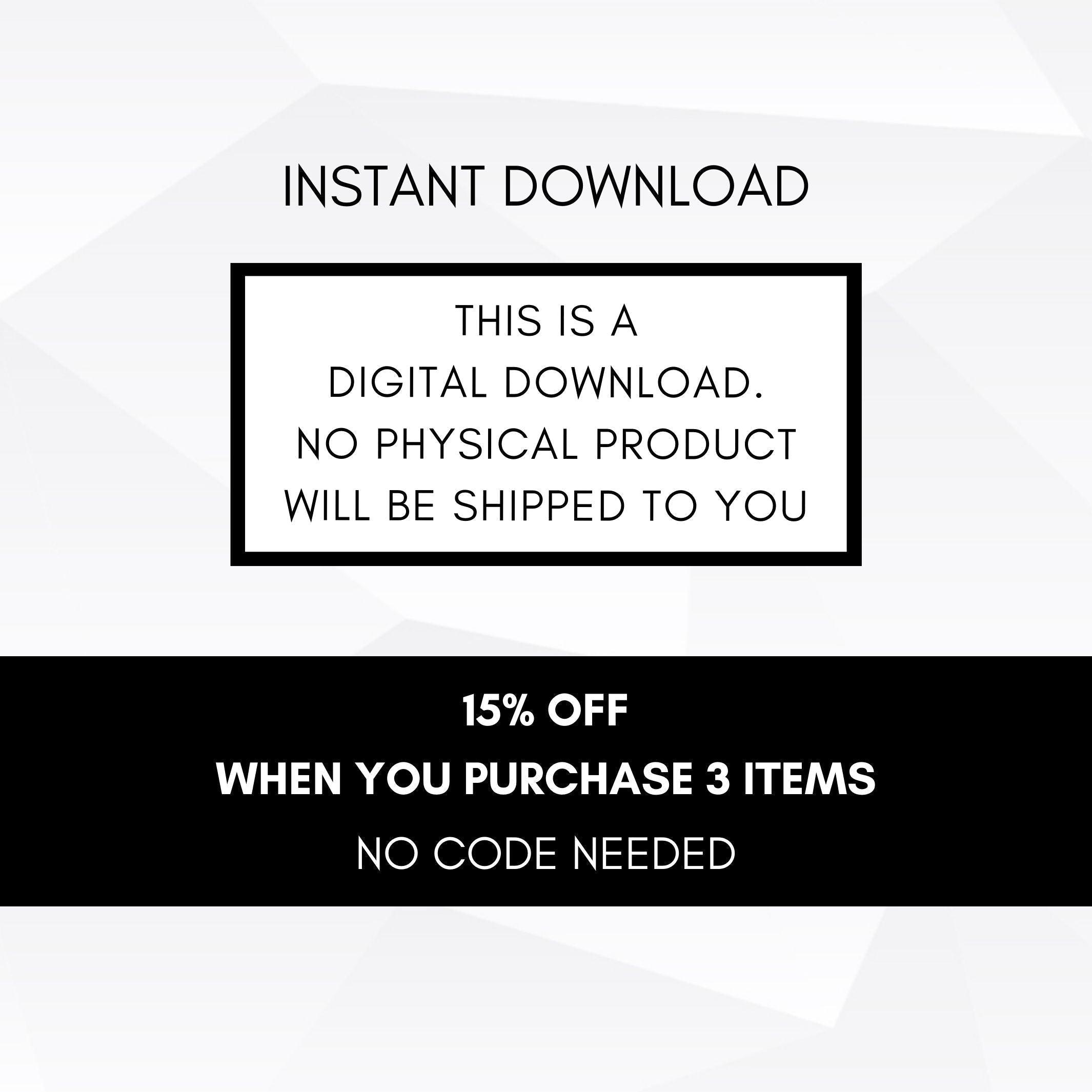 digital download printable invitation template