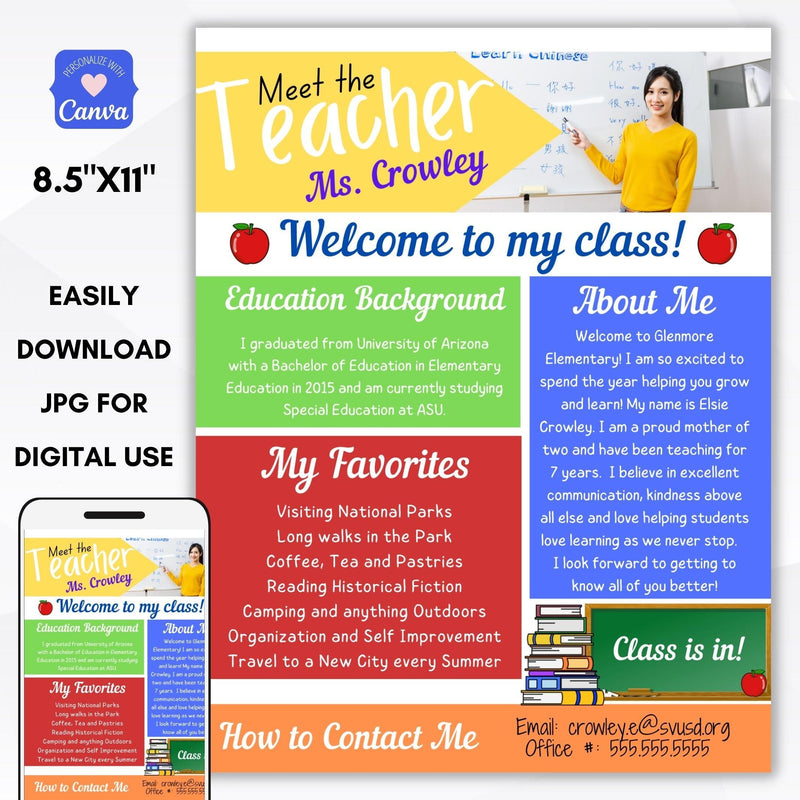 meet the teacher letter
