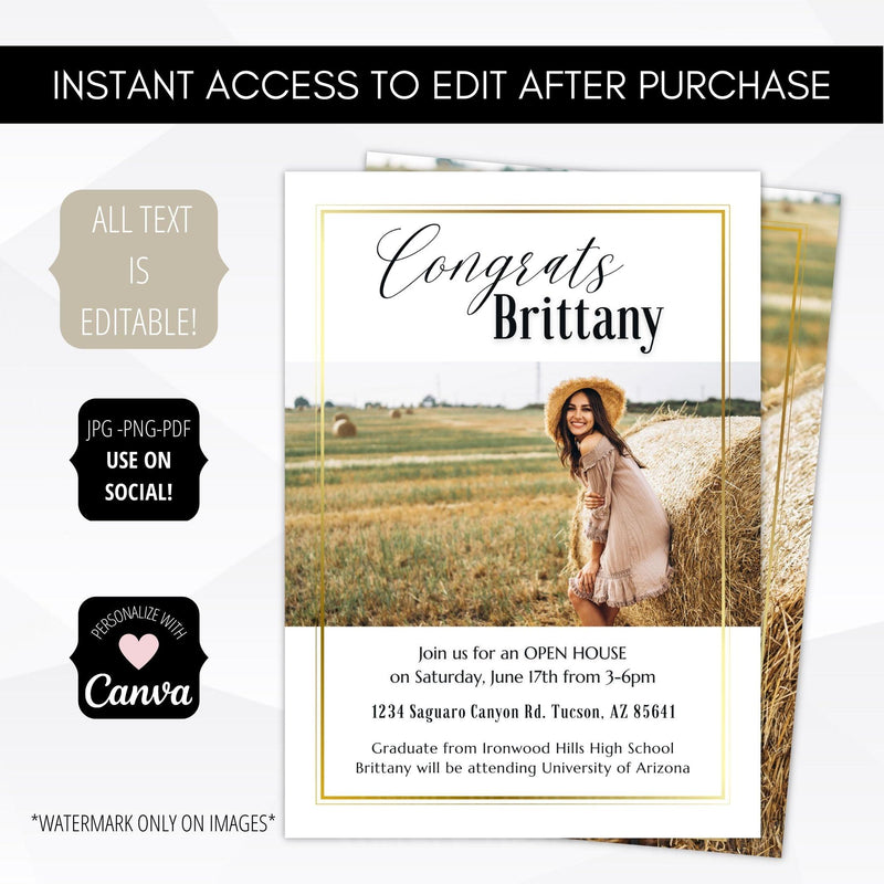 college graduation announcement