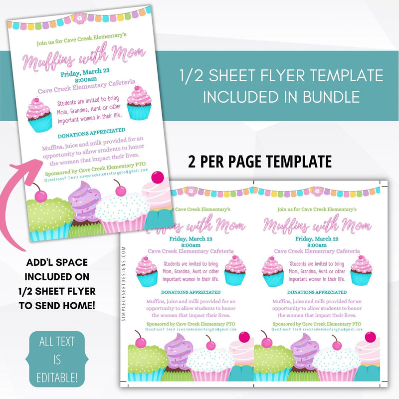 all about mom printable invitation for school pto pta ptc mothers day celebration
