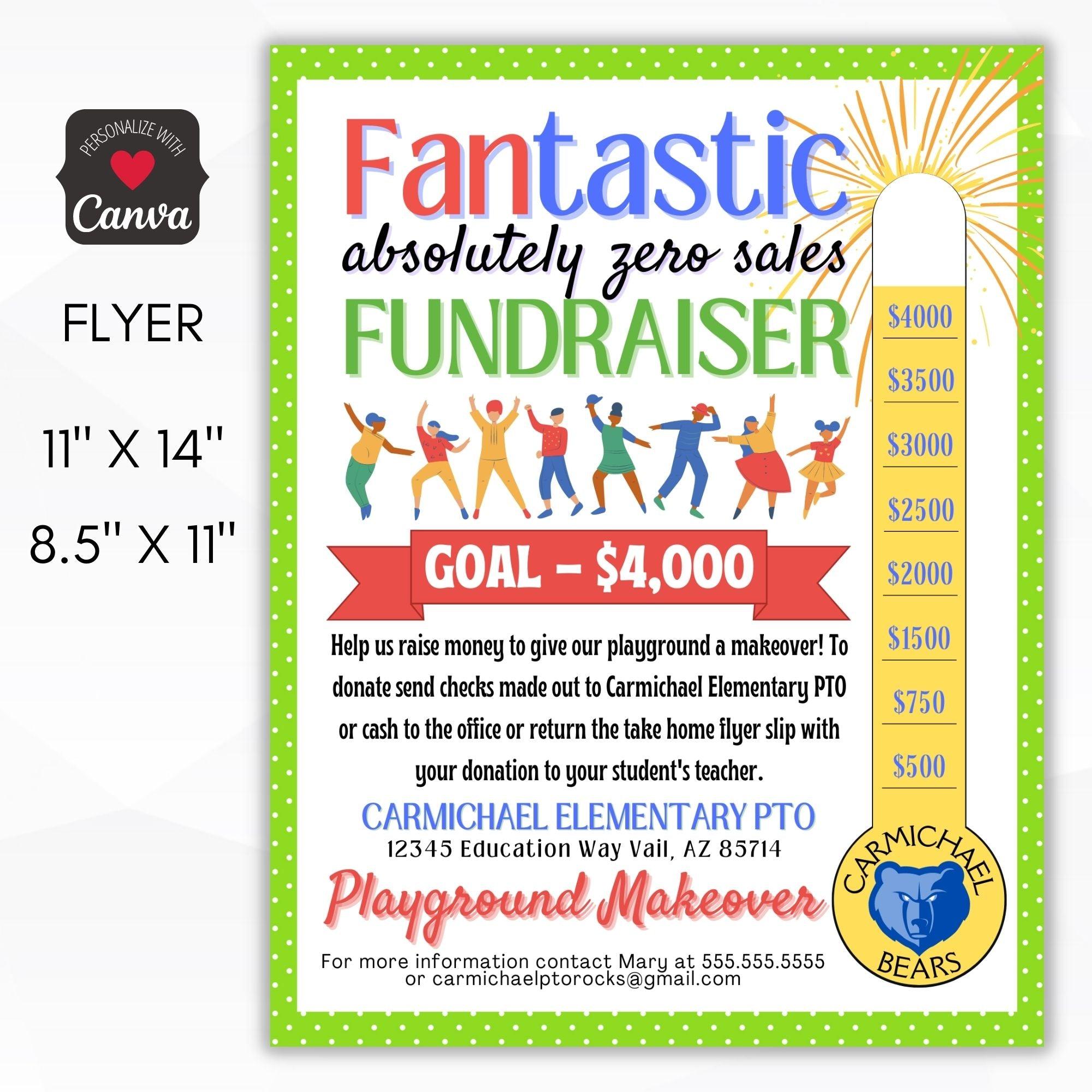 no sale fundraiser flyer
