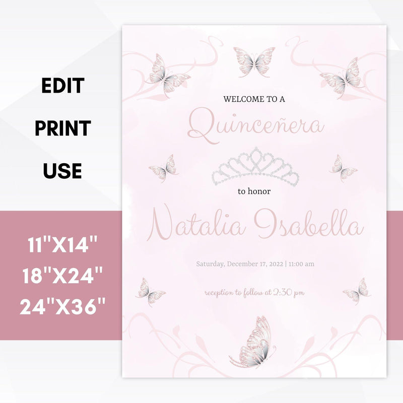 personalized quinceanera signs