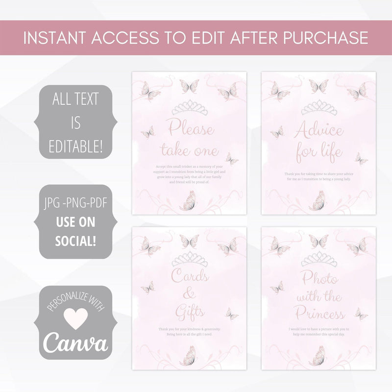 pastel quinceanera party set