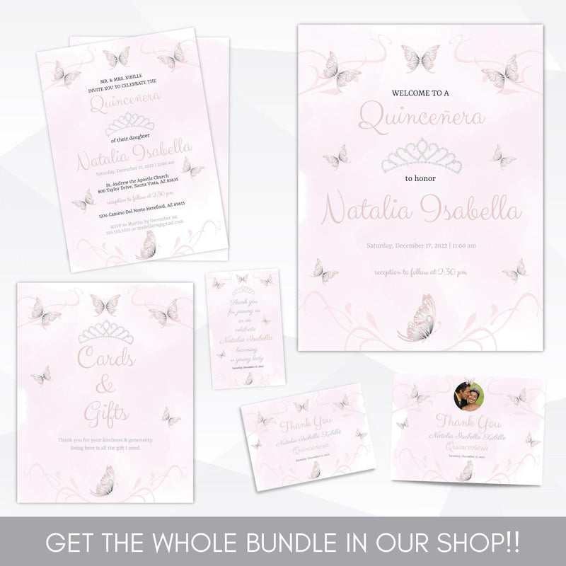 quinceanera invitation suite
