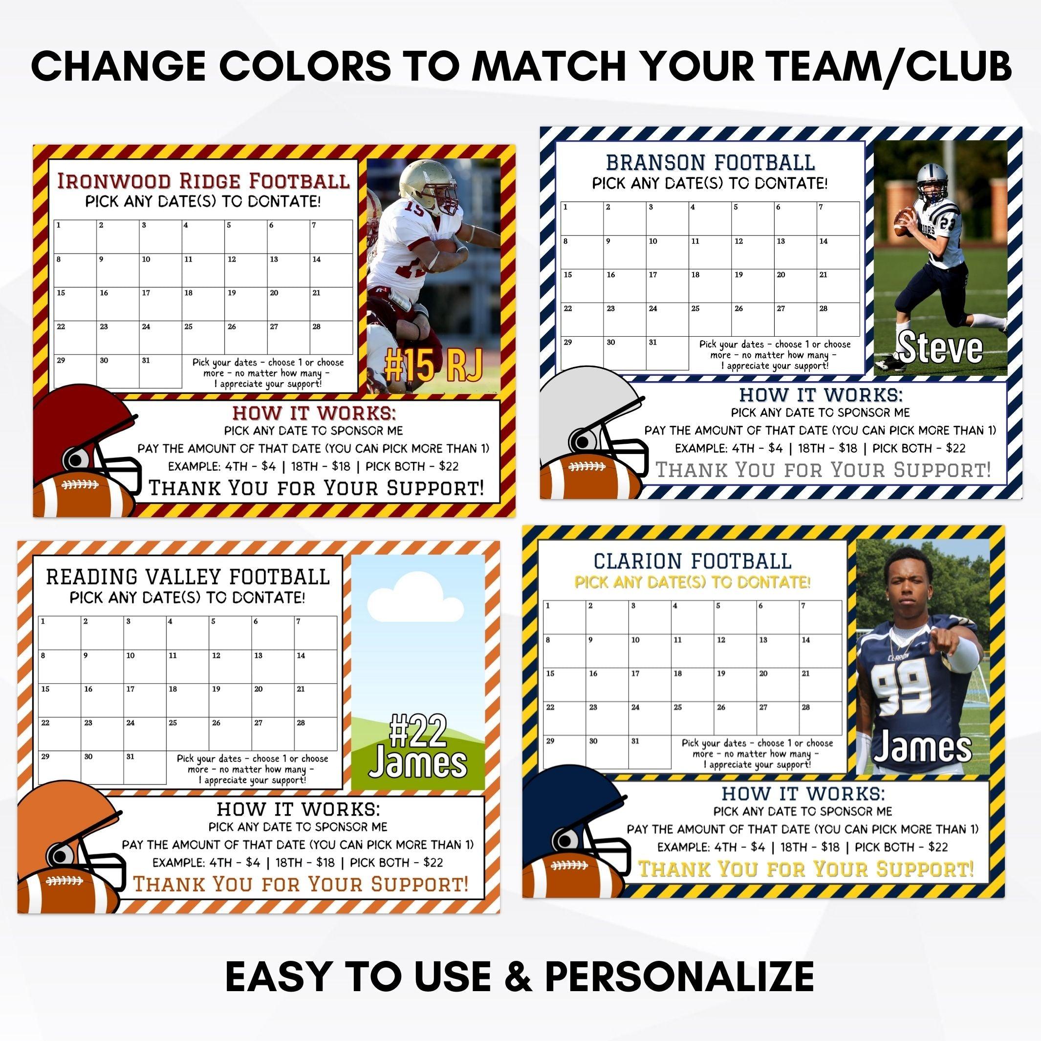 football fundraising idea