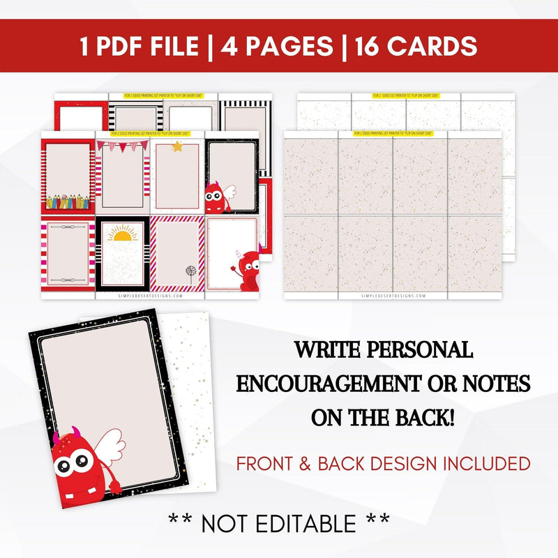 encouragement note cards for kids