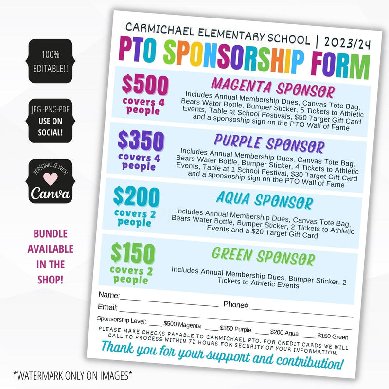 pta forms