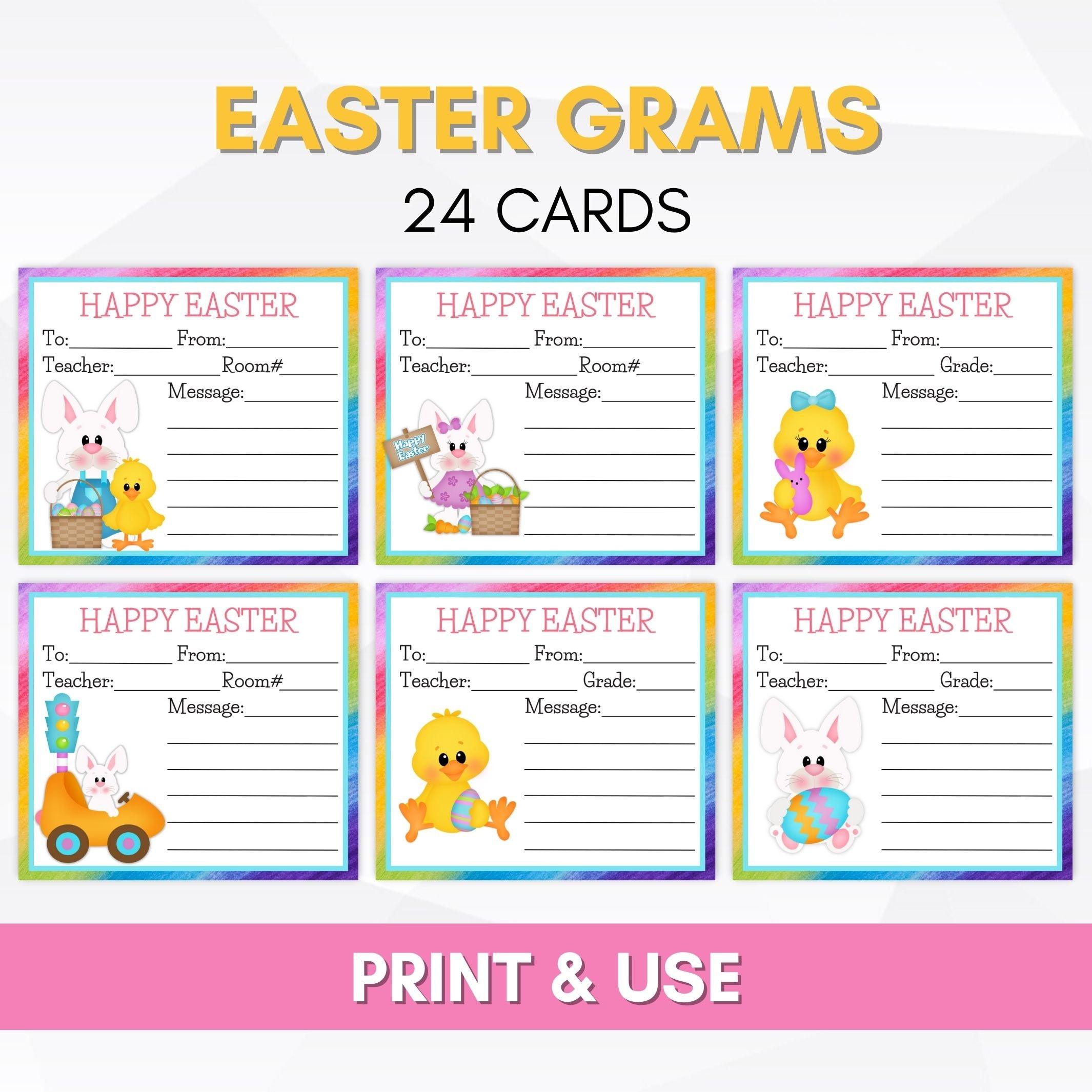 Easter Candy Gram Flyer