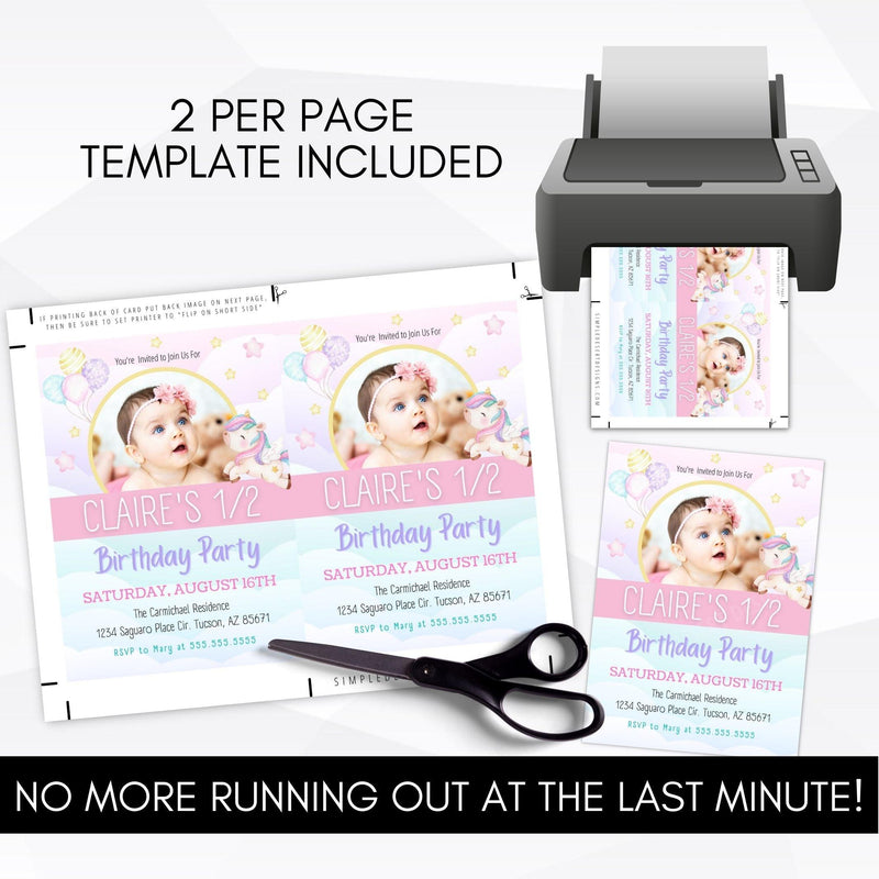 rainbow party invitations
