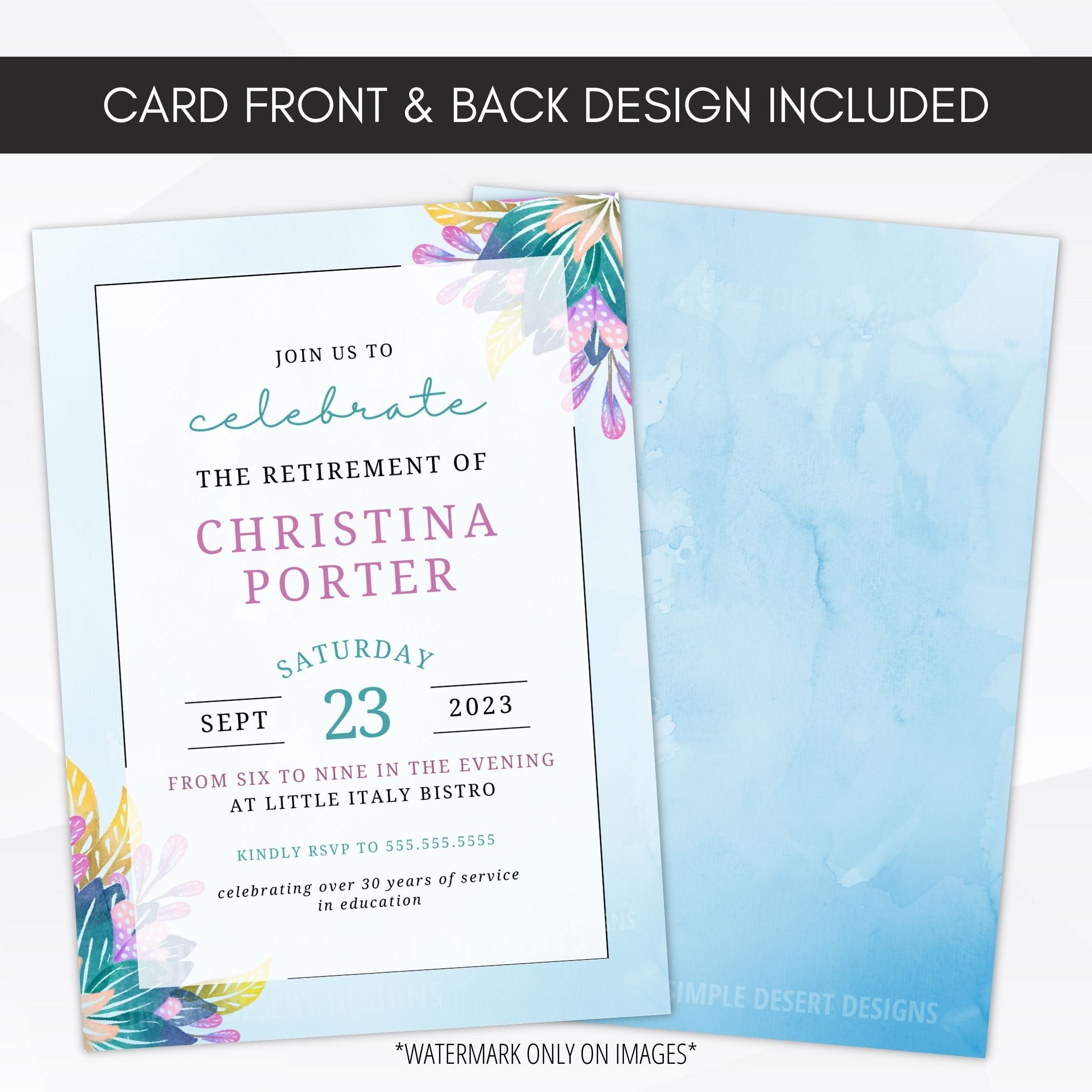 retirement party invite template