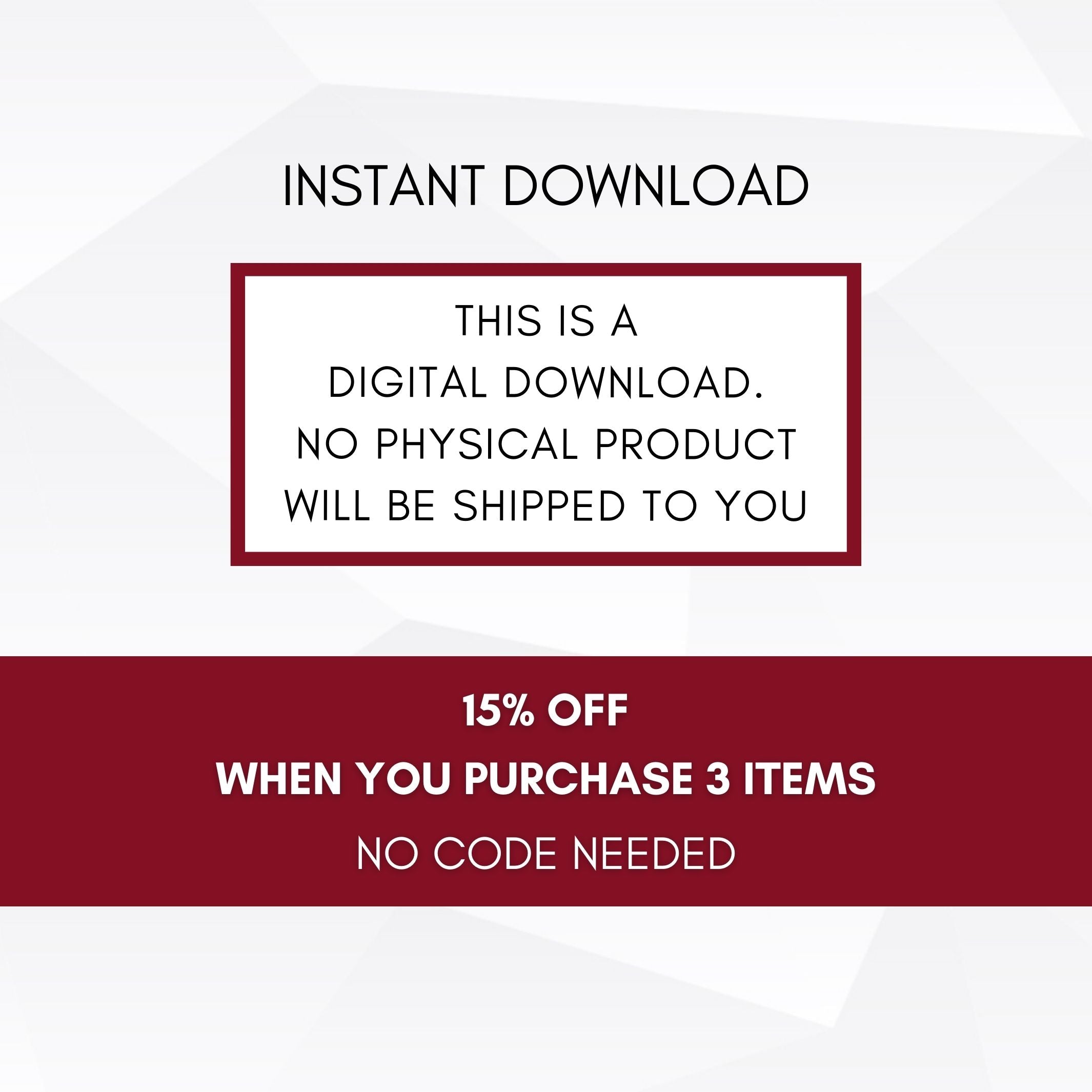 save 15 percent when you buy 3 or more items today