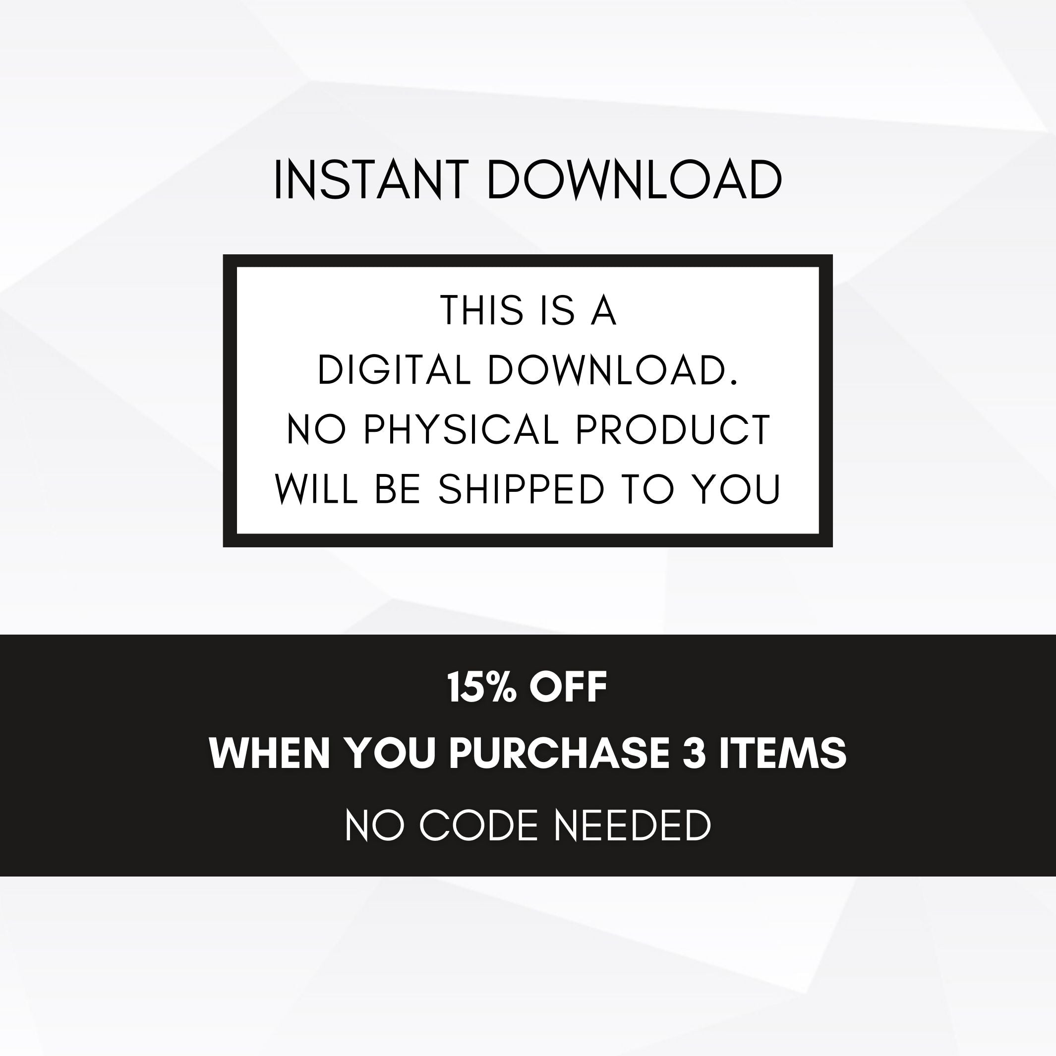 15% off when you buy 3 today