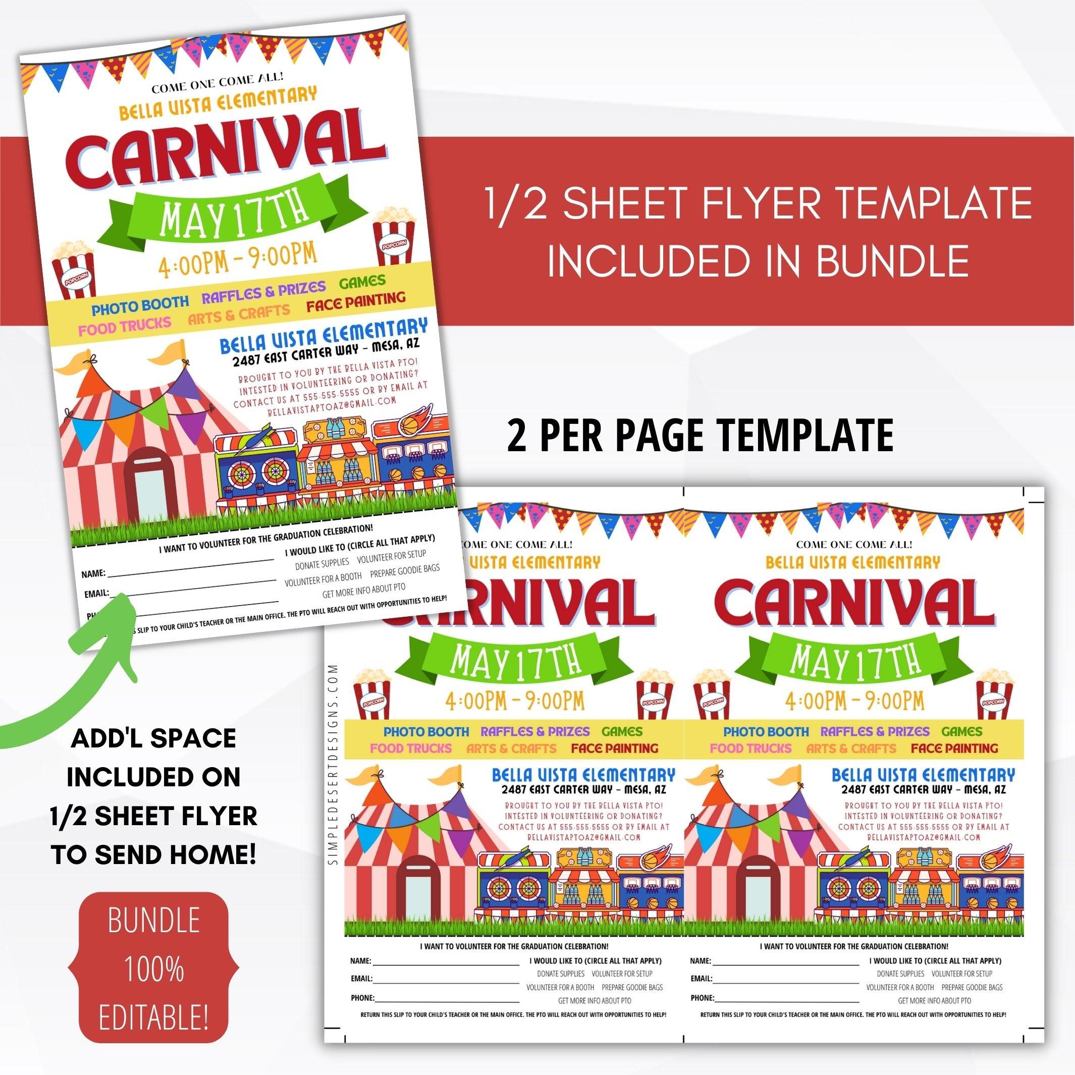 school carnival flyers