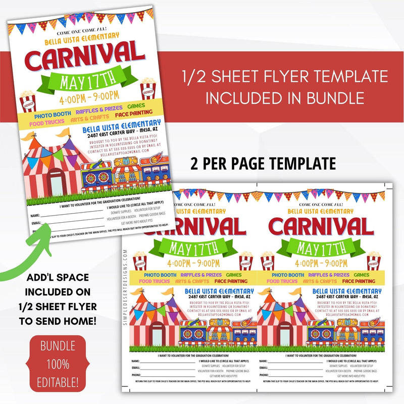 school carnival flyers