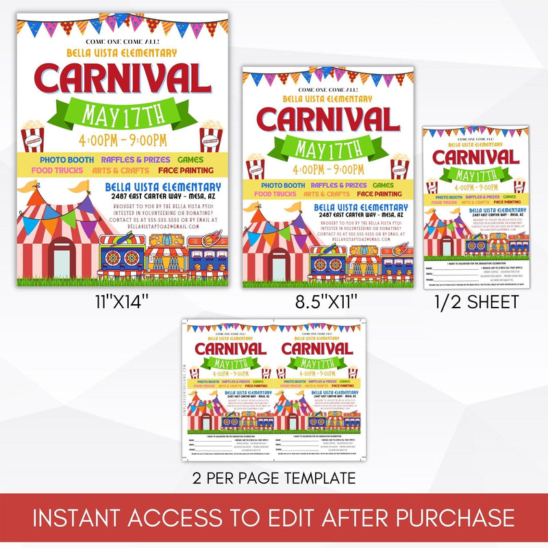 school carnival posters