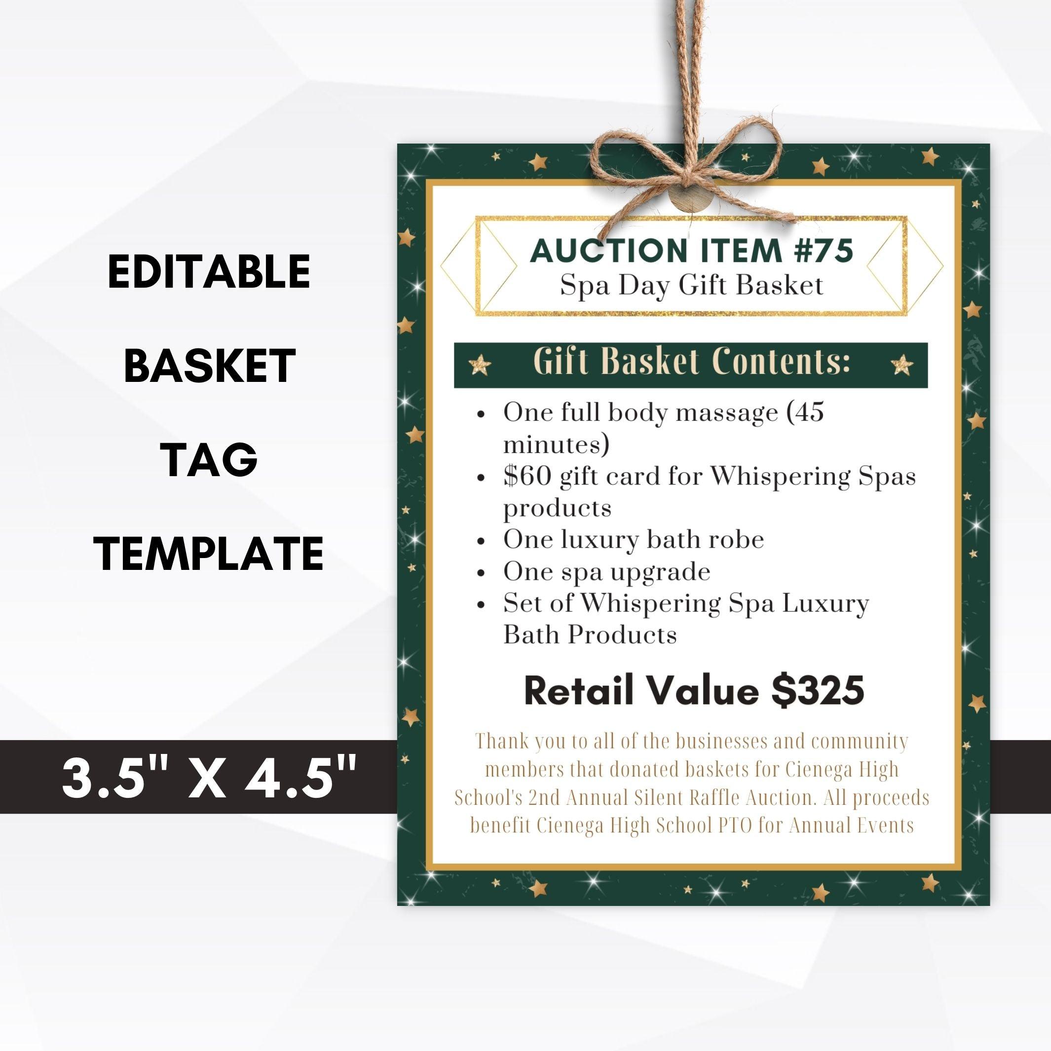 editable fundraiser tickets