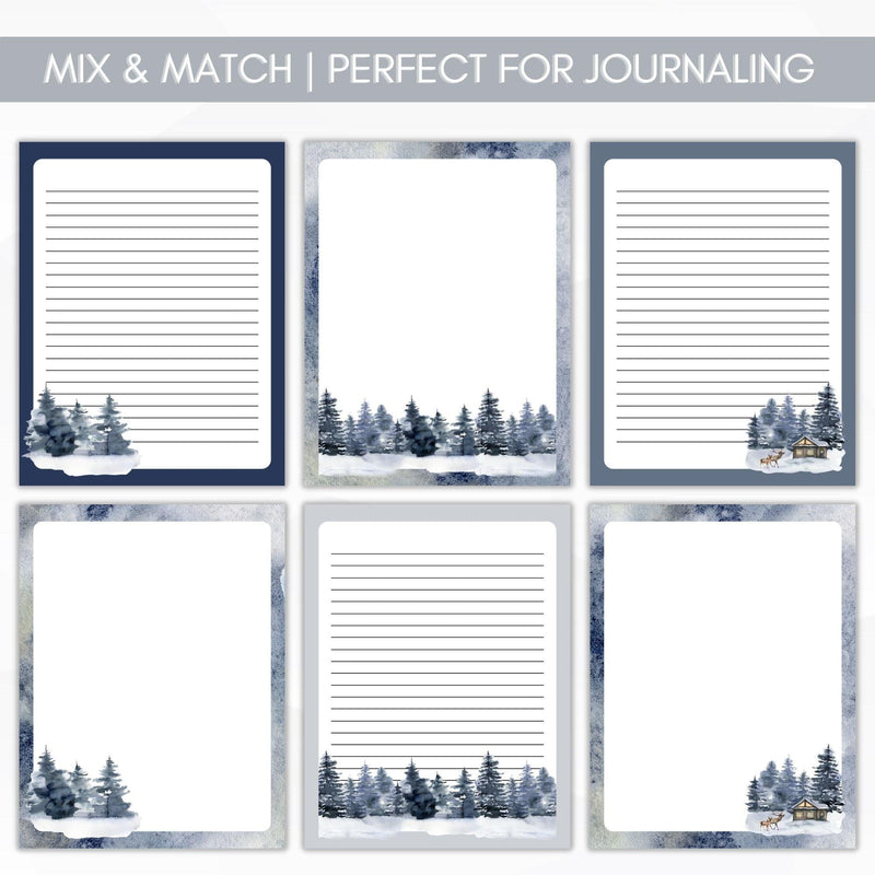 printable journal paper writing paper set