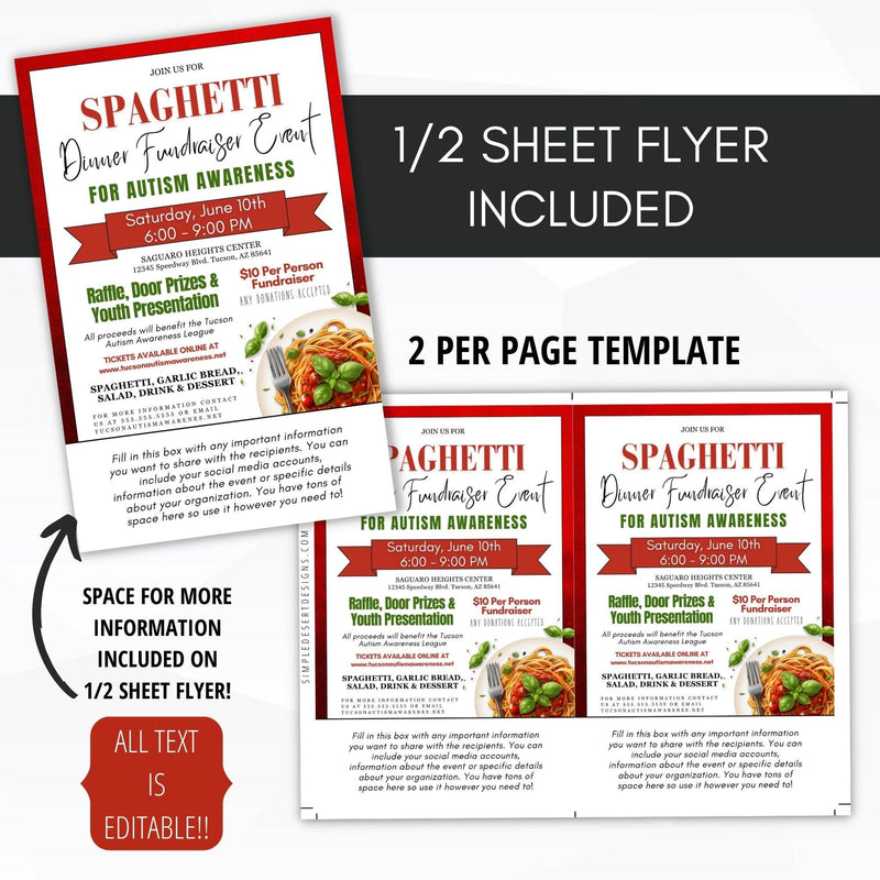 spaghetti supper fundraiser