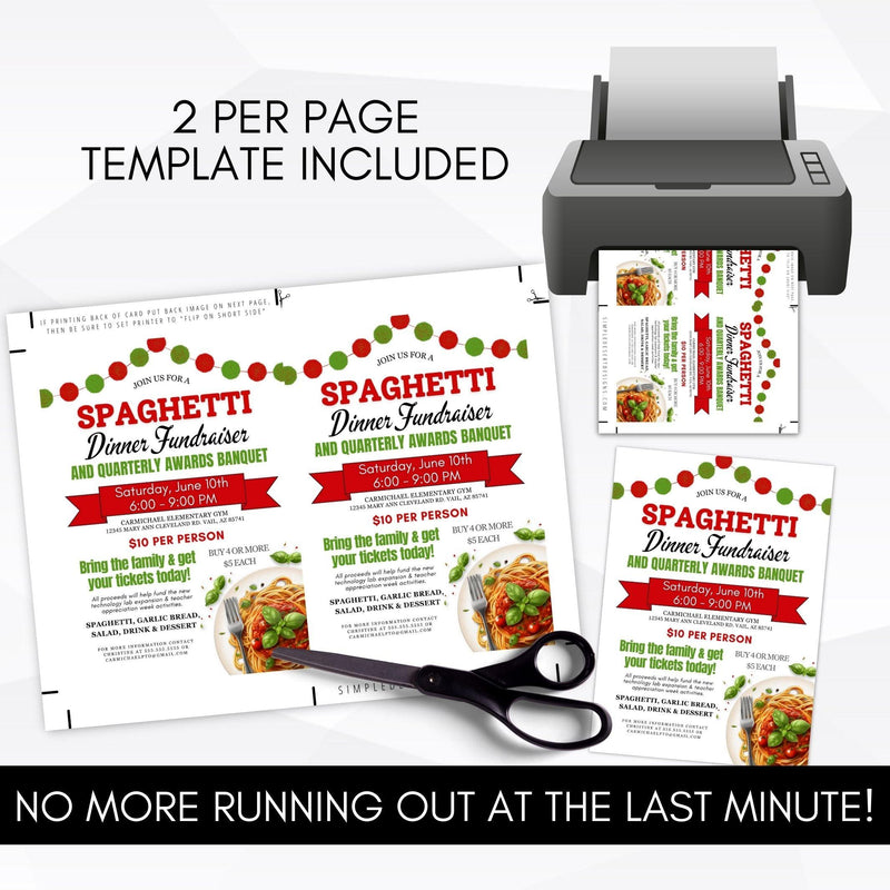 spaghetti dinner fundraiser