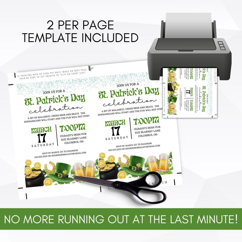 editable printable st patrick&