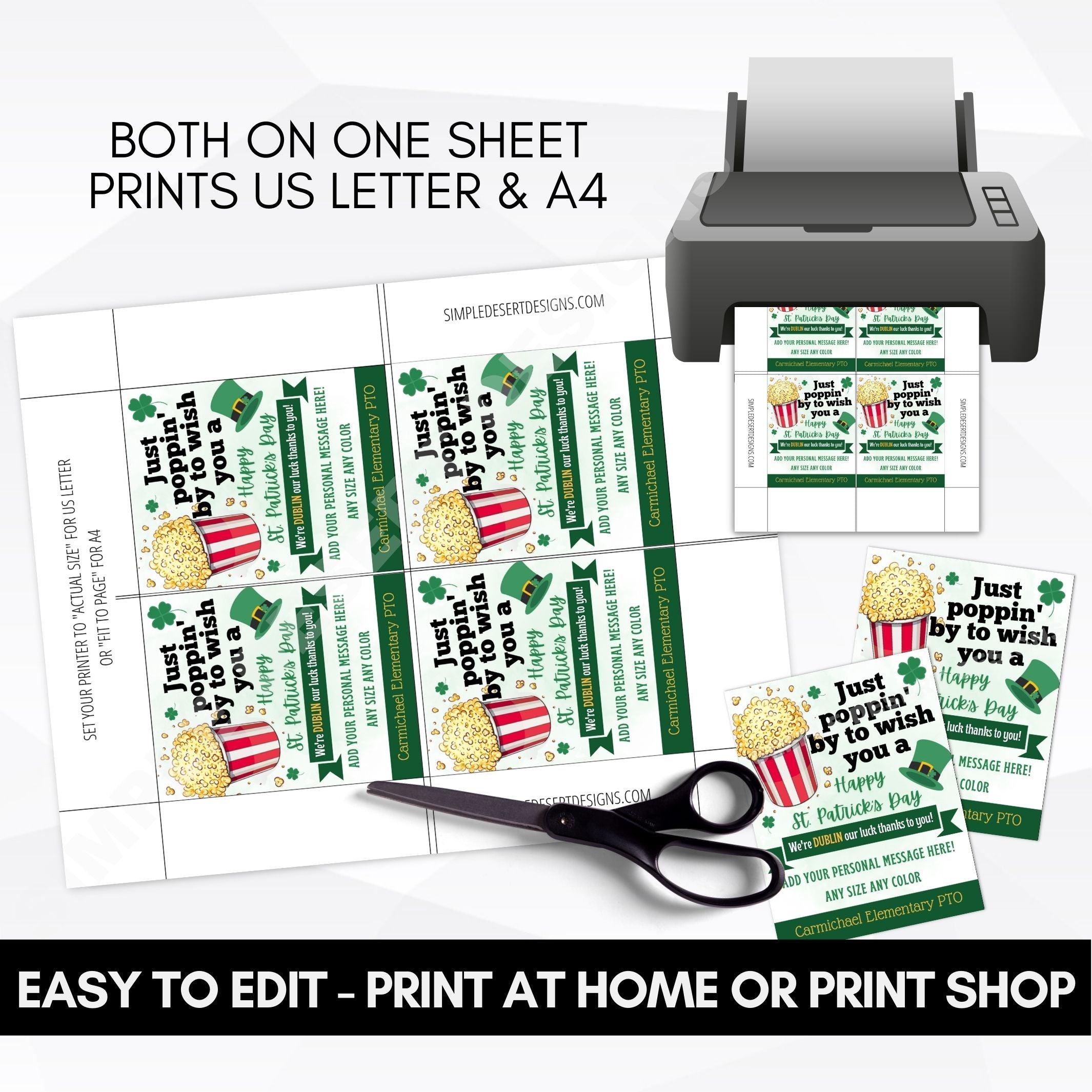 St Patrick's Day Gift Tag