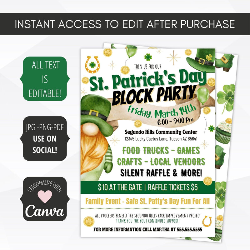 st patricks block party neighborhood community hoa