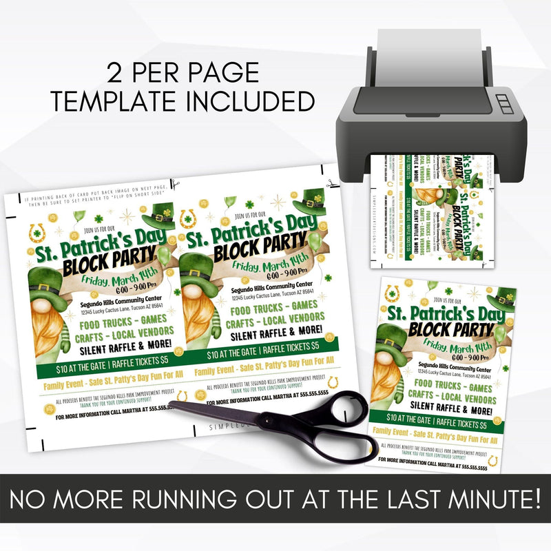 luck of the irish block party invite