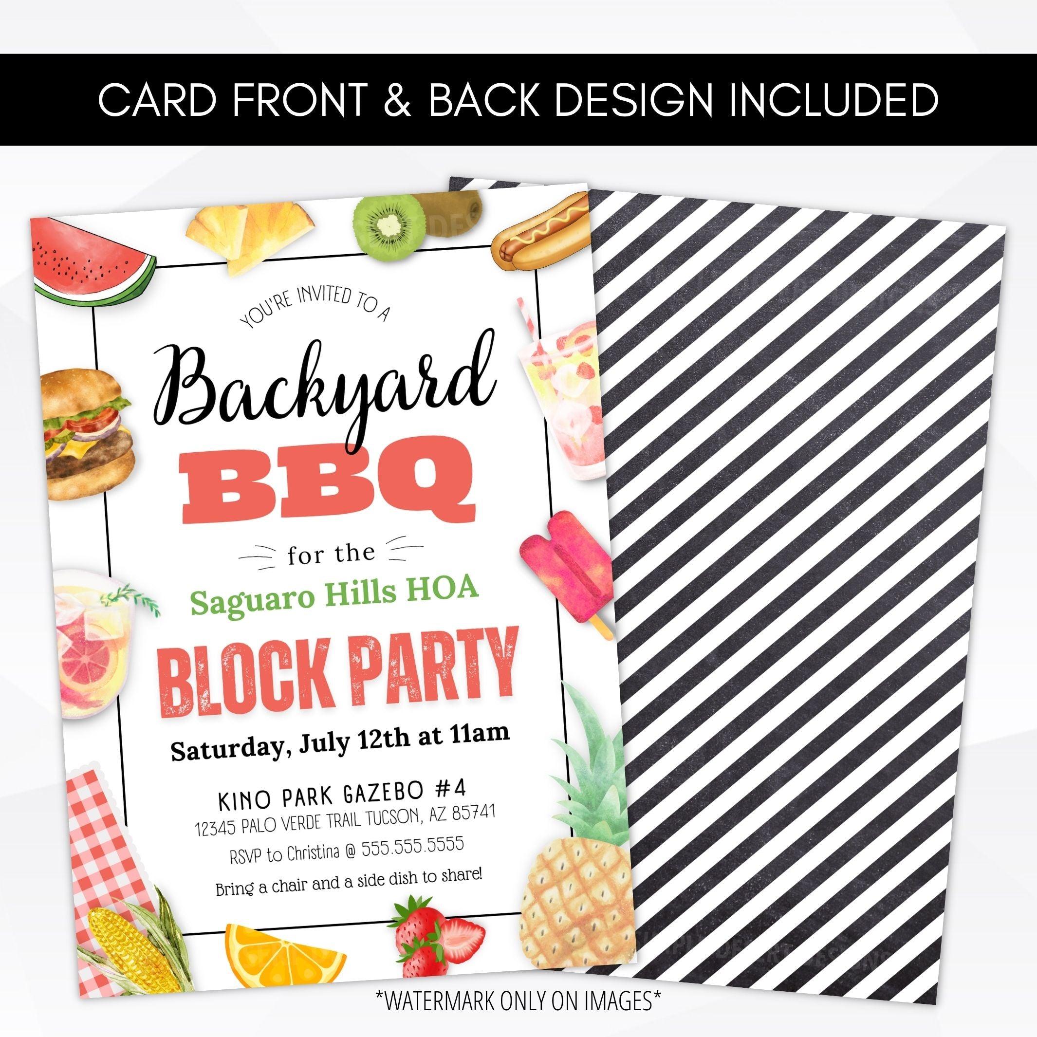 block party invitation
