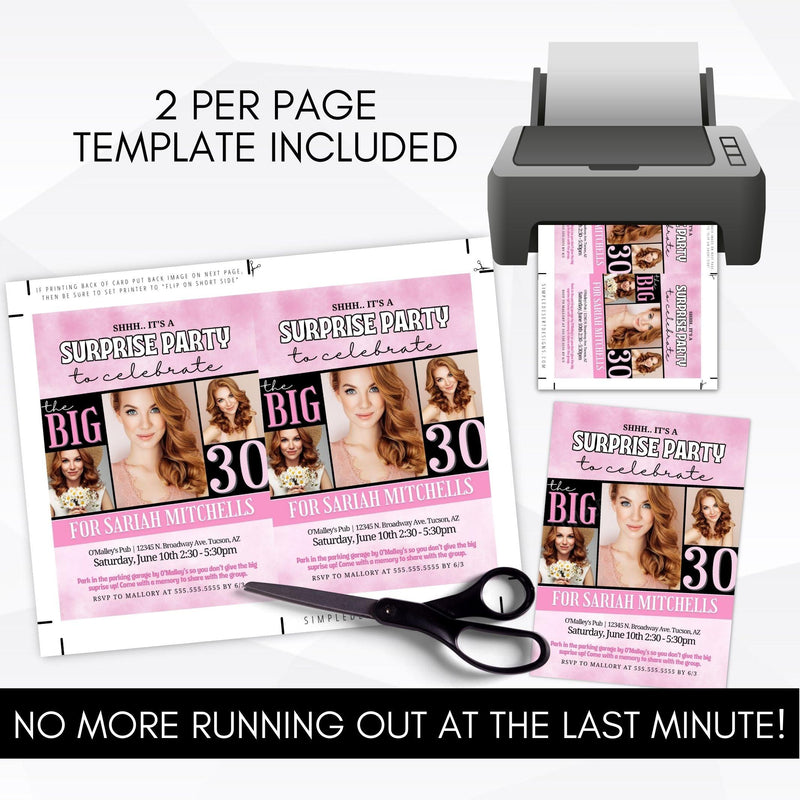 surprise party invitation template