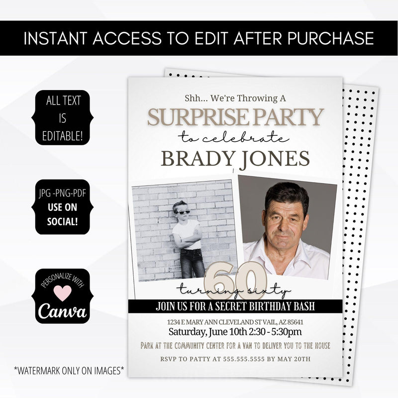 surprise birthday party ideas for him