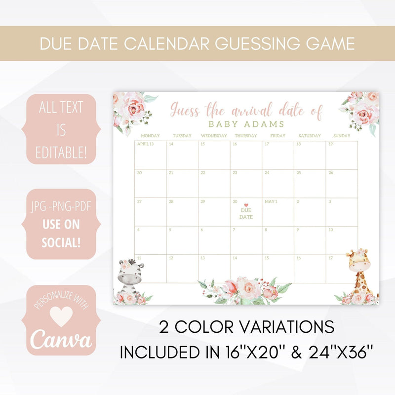 safari due date calendar
