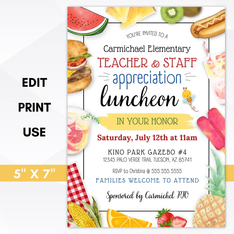teacher appreciation week invitation