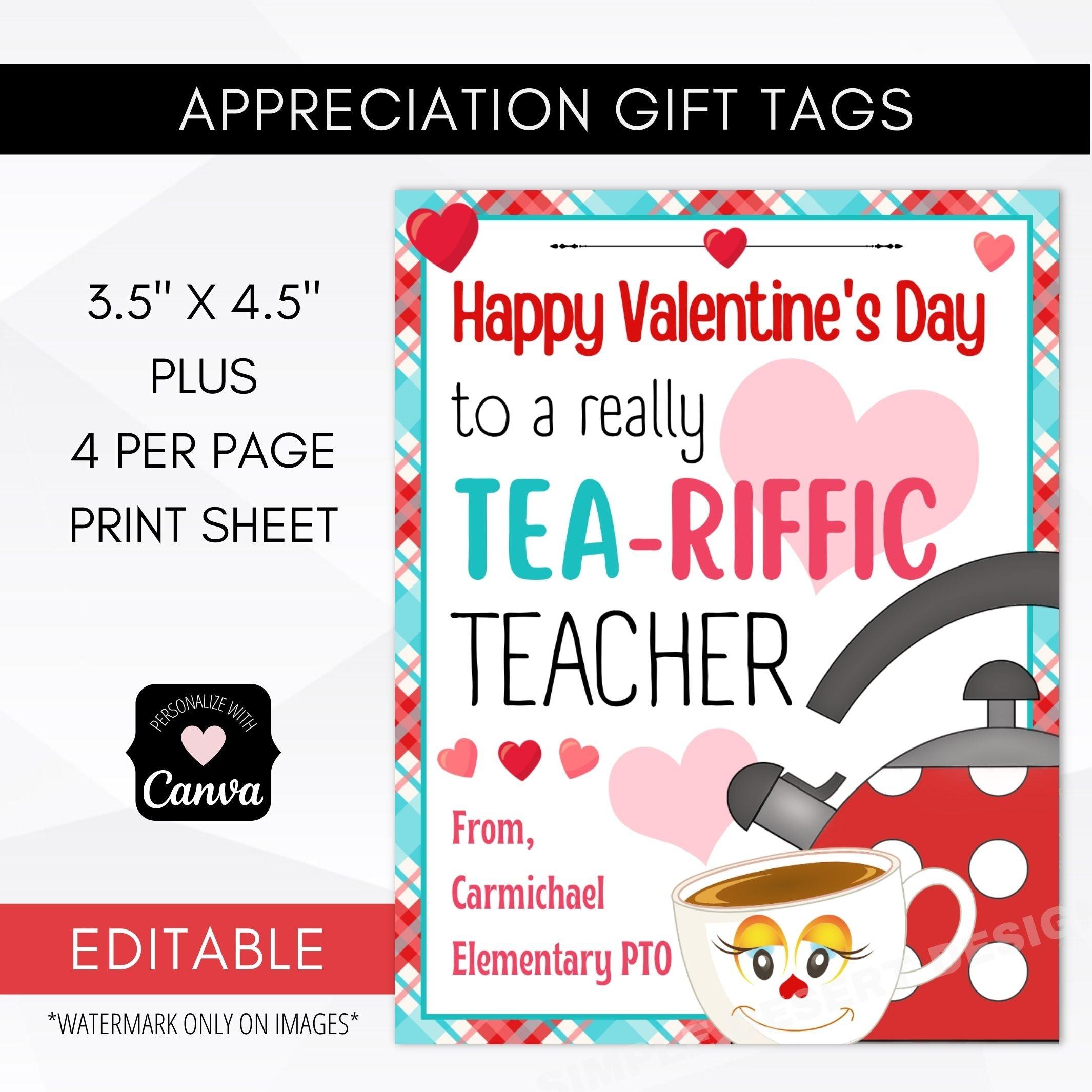 teacher valentines gift tag tea riffic simple desert designs 1 teachers valentine gift tags free printable teacher valentine gift