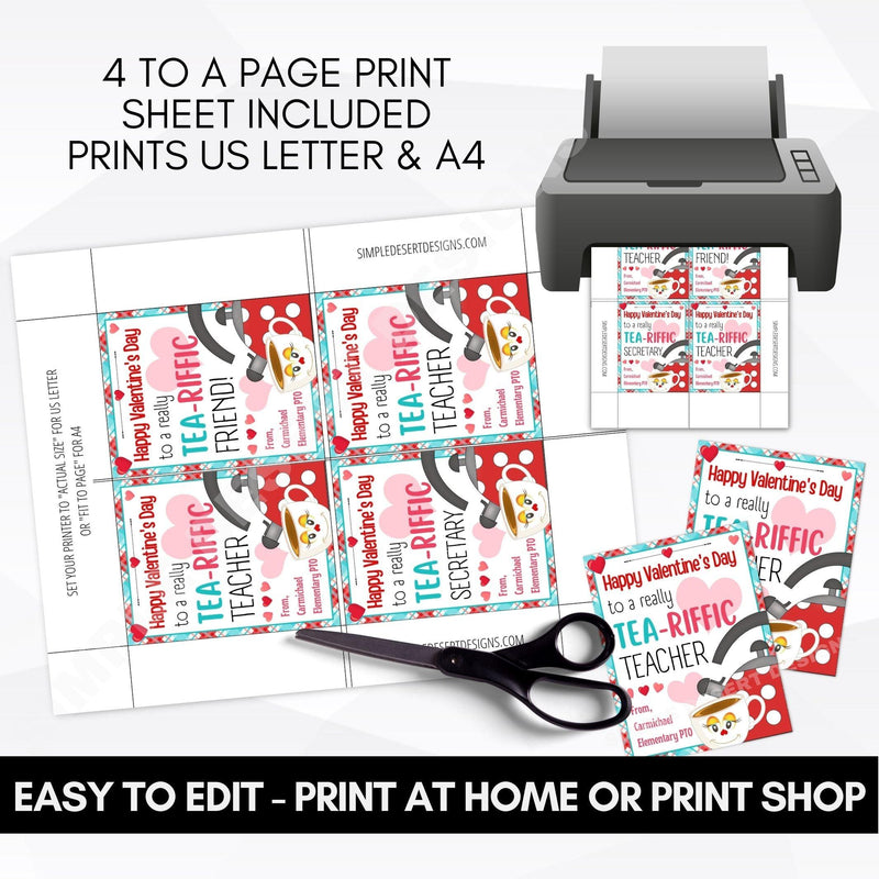 Tea Party Favor Tags
