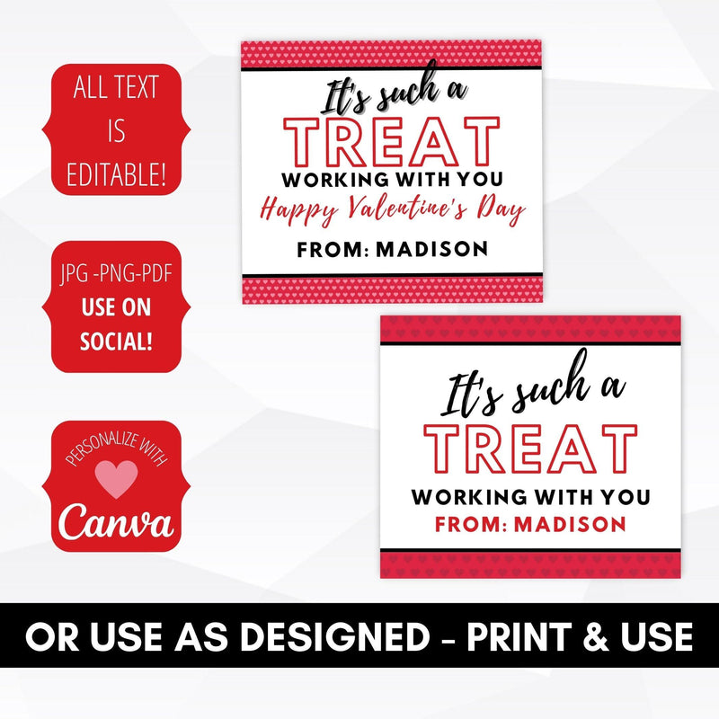 valentines day tags for coworker