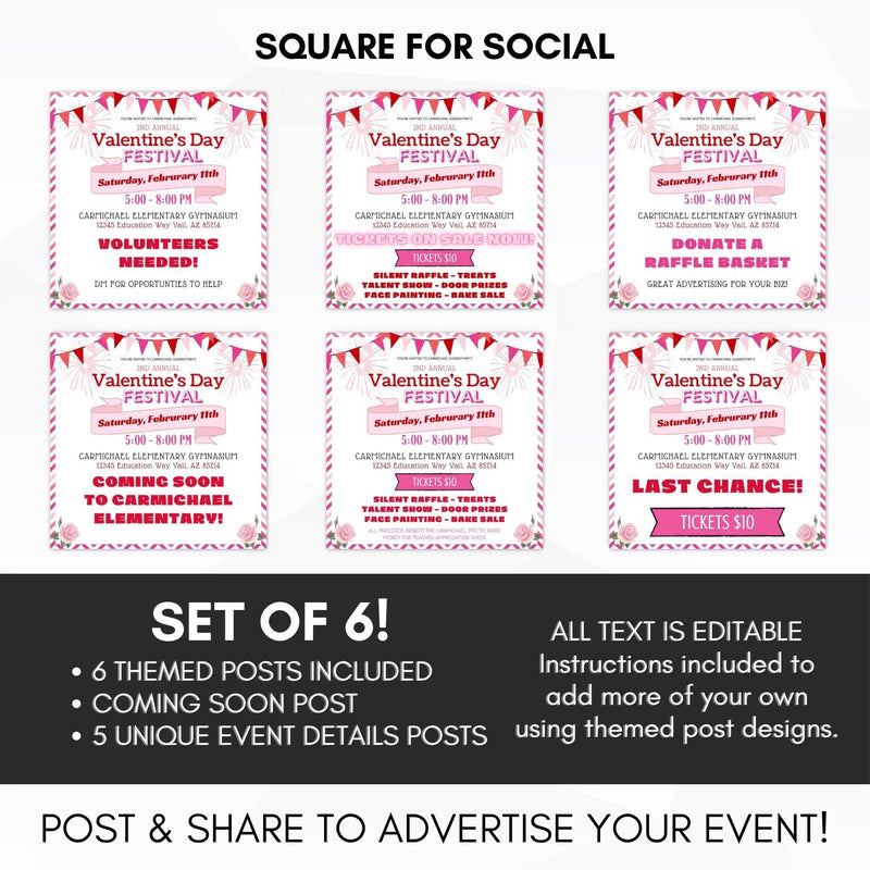 charity valentines fundraiser flyer