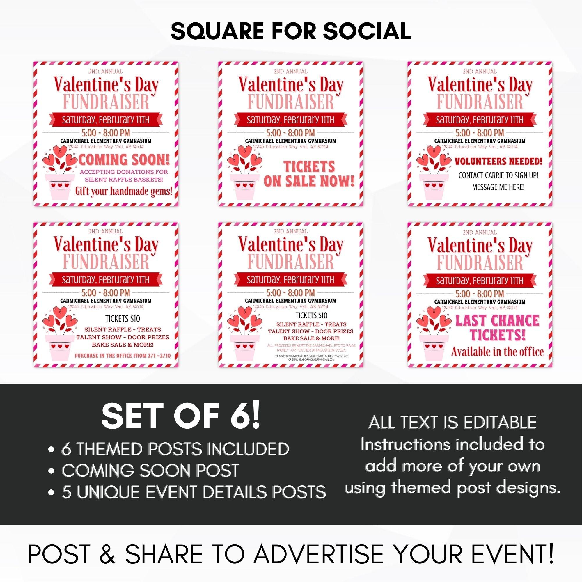 Valentines fundraising ideas school PTO PTA