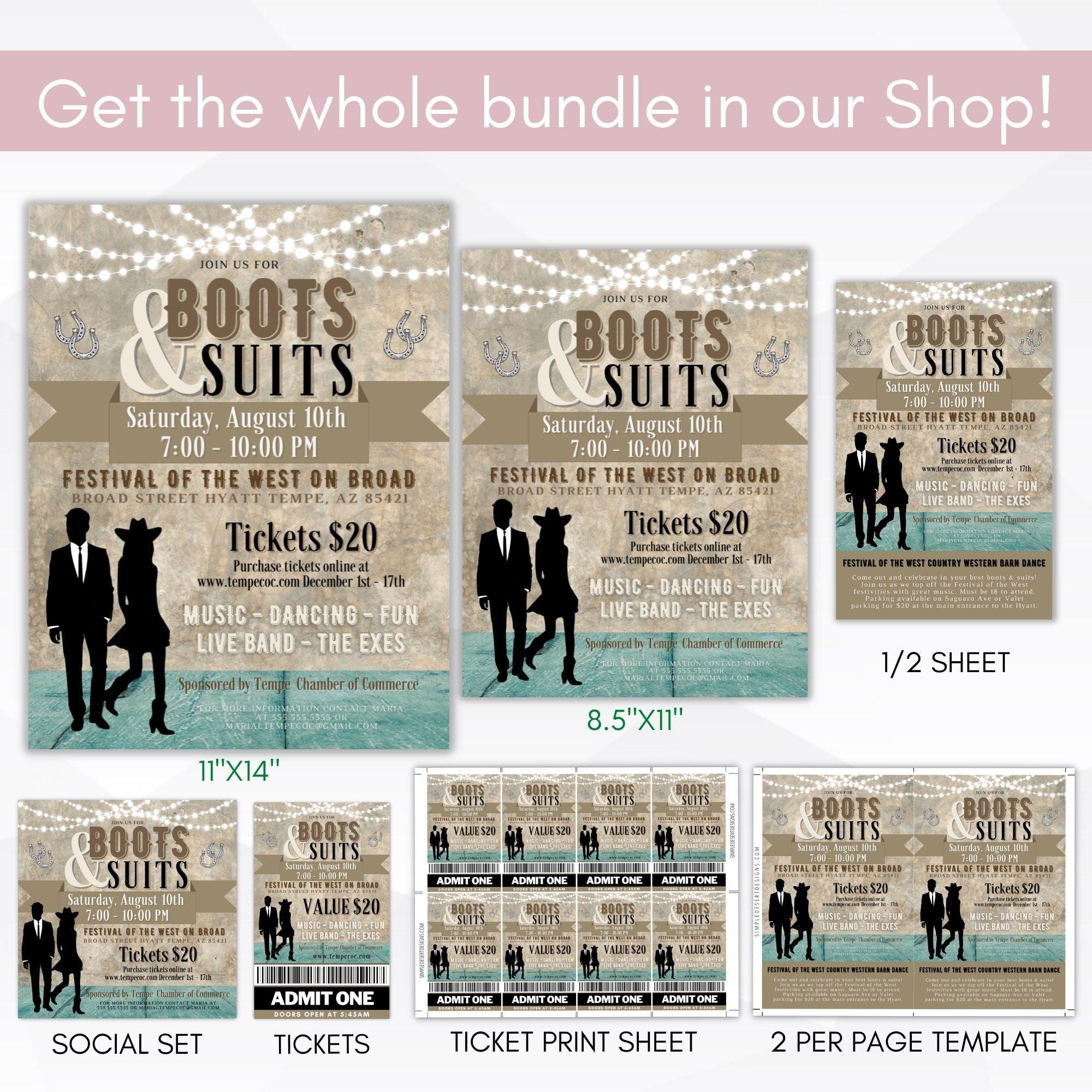 barn dance flyer invitation