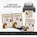 horse theme birthday party invitations