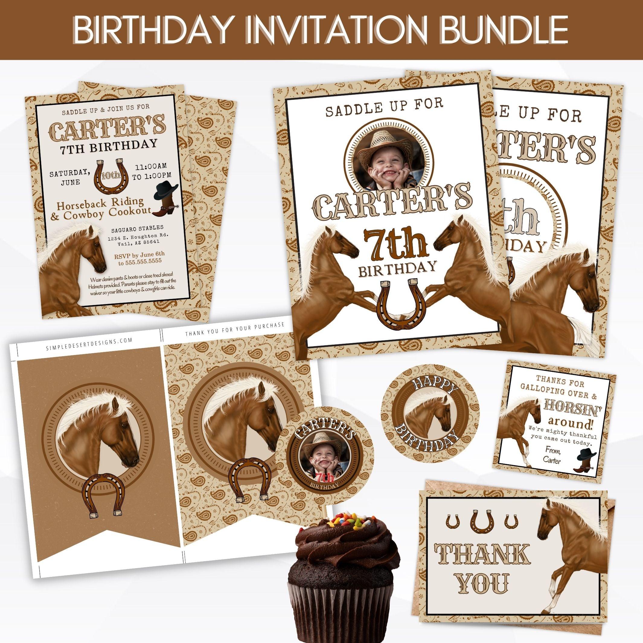 custom DIY birthday invitations