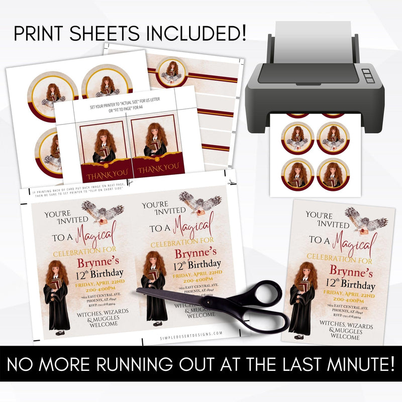 wizard school magical birthday party supplies