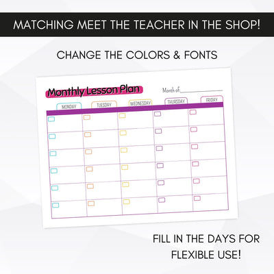 teacher planner template