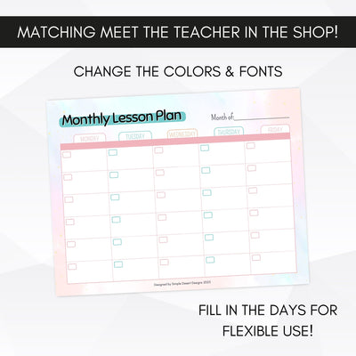 teaching plan templates