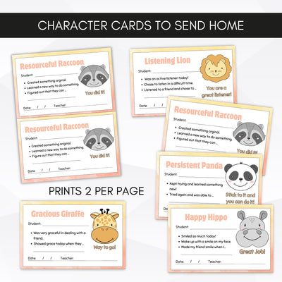 character trait cards