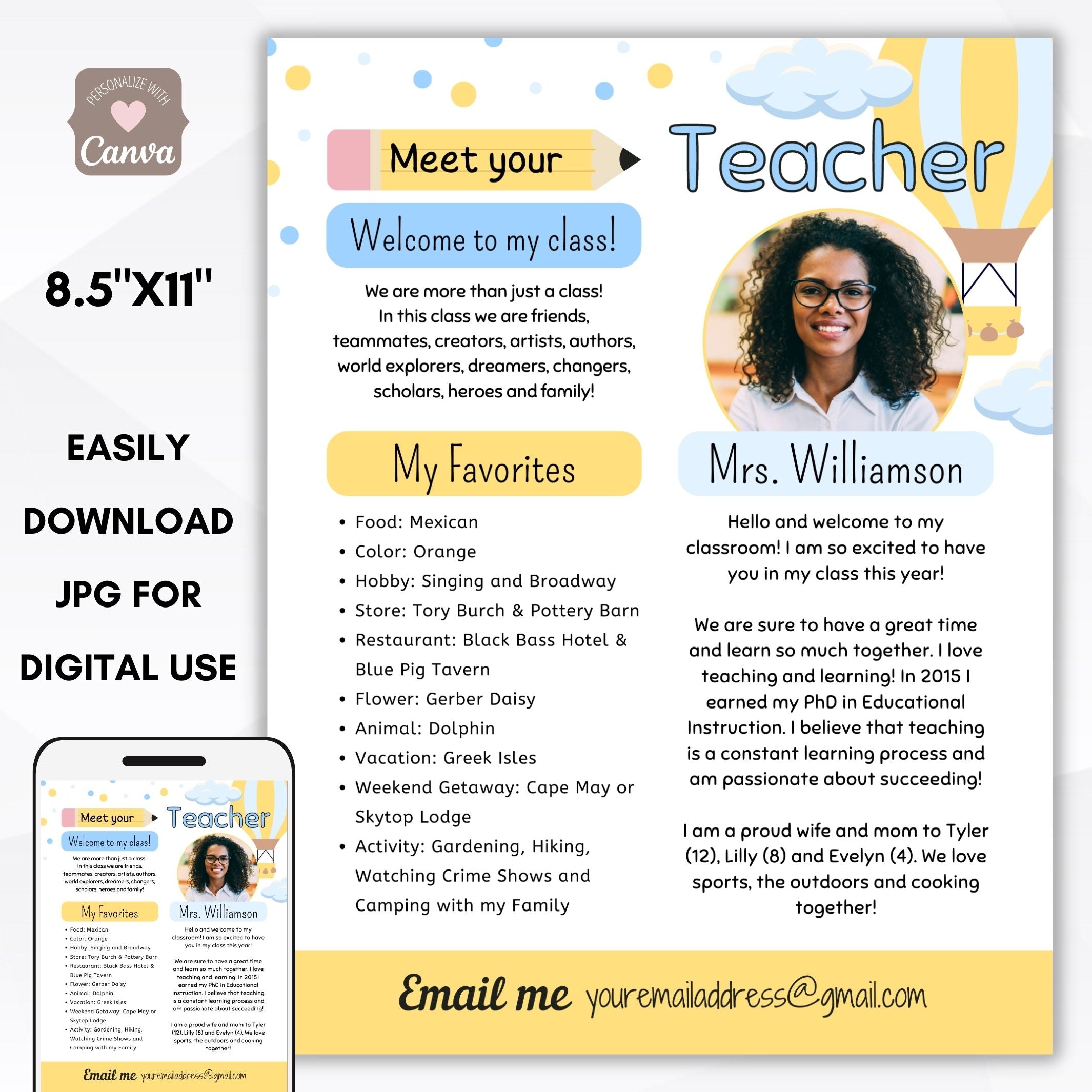 meet the teacher flyer