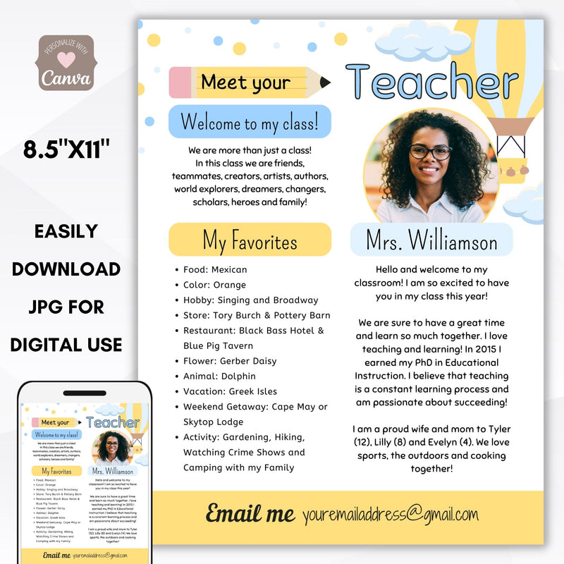 meet the teacher flyer