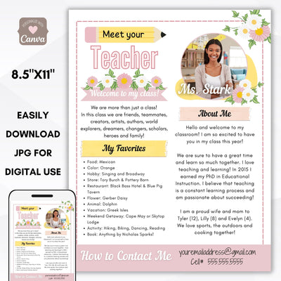 meet the teacher flyer