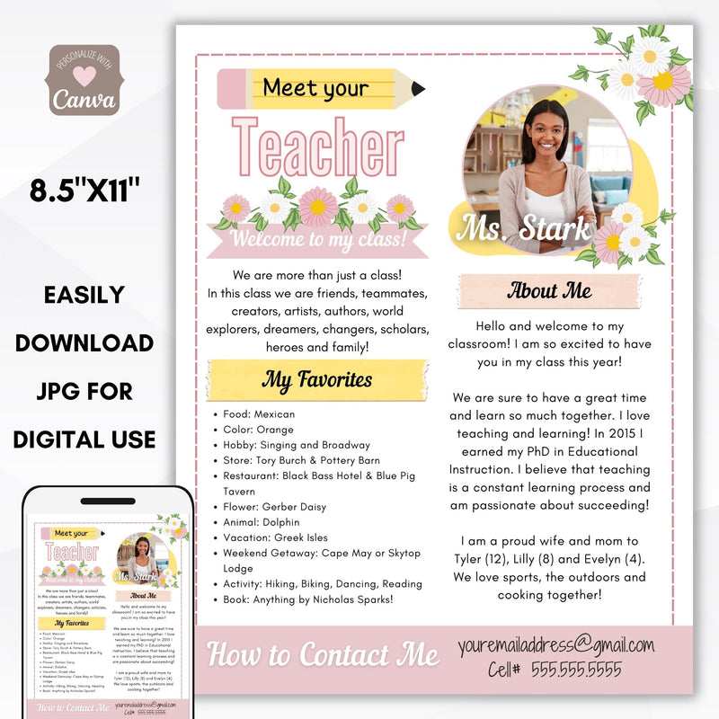 meet the teacher flyer